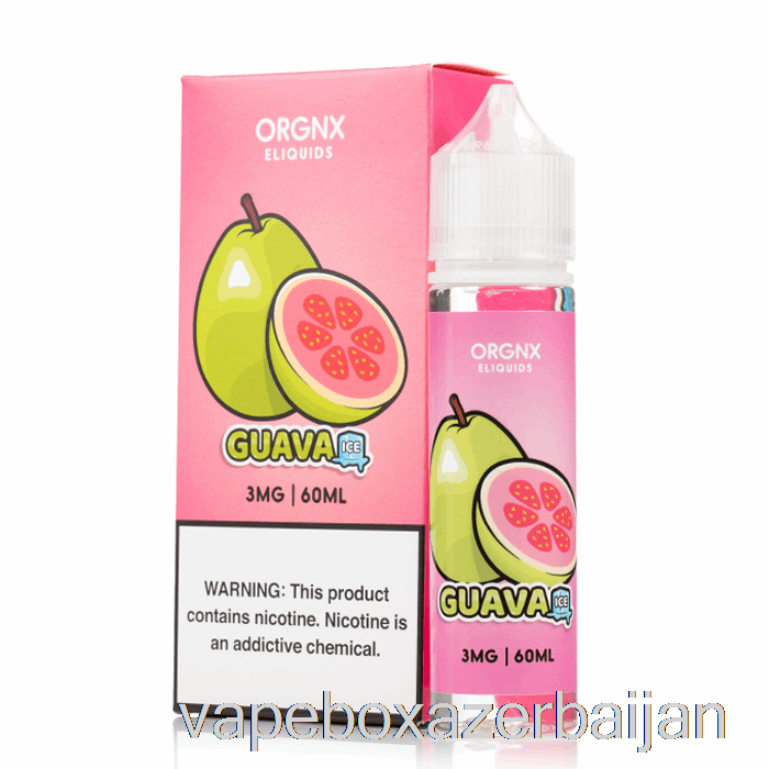 E-Juice Vape Guava ICE - ORGNX E-Liquid - 60mL 0mg